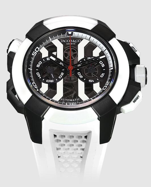 Jacob & Co EC312.21.SD.BX.A EPIC X CHRONO BLACK (BLACK & WHITE) replica watch